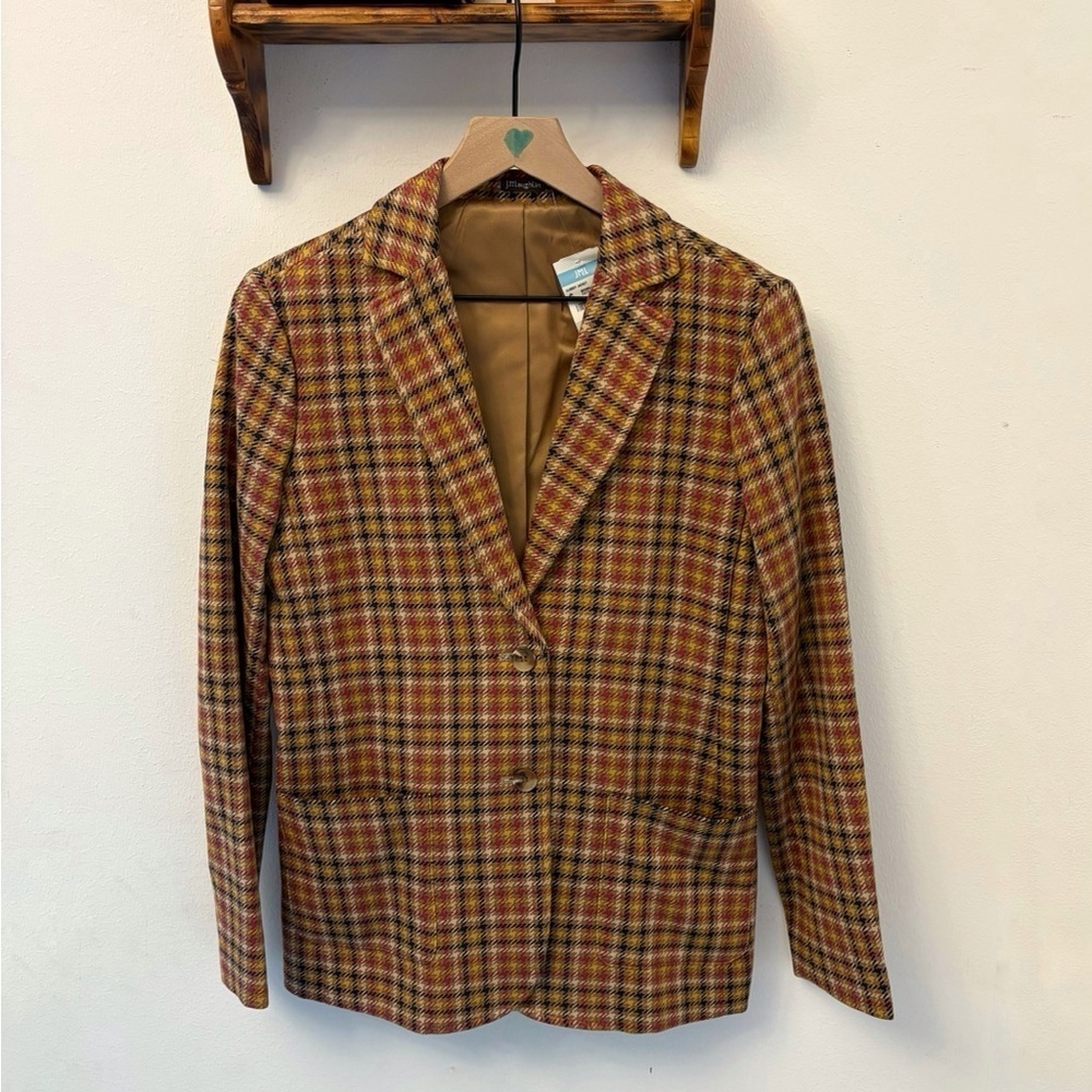 J. McLaughlin Aubrey Plaid Blazer Jacket Catalina Cloth | Size Small NWT